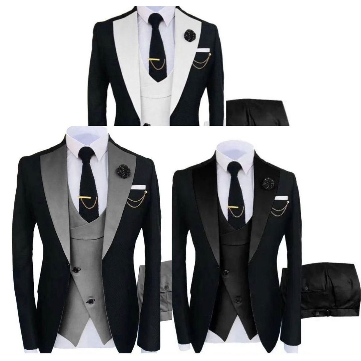 GENERICO - Traje  moda otro estilo para Hombre de 3 Piezas