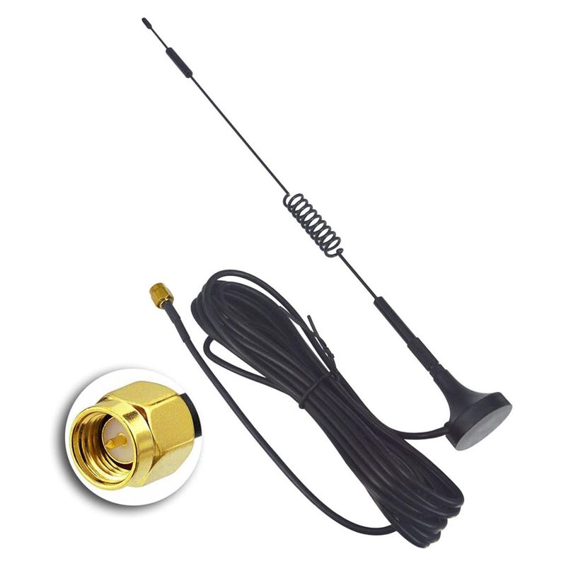 KUANGYE - Antena Wifi 12dbi 3g 4g Aerea Sma Macho Rg174 700-2700mhz 5m