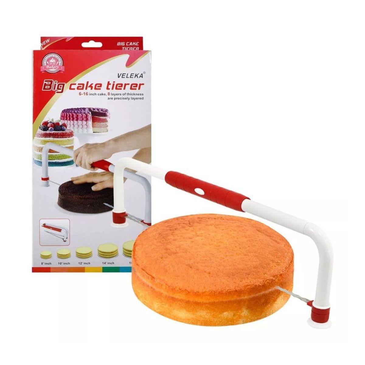 GENERICO - Cortador Nivelador Para Pastel Tortas Rebanador Cocina