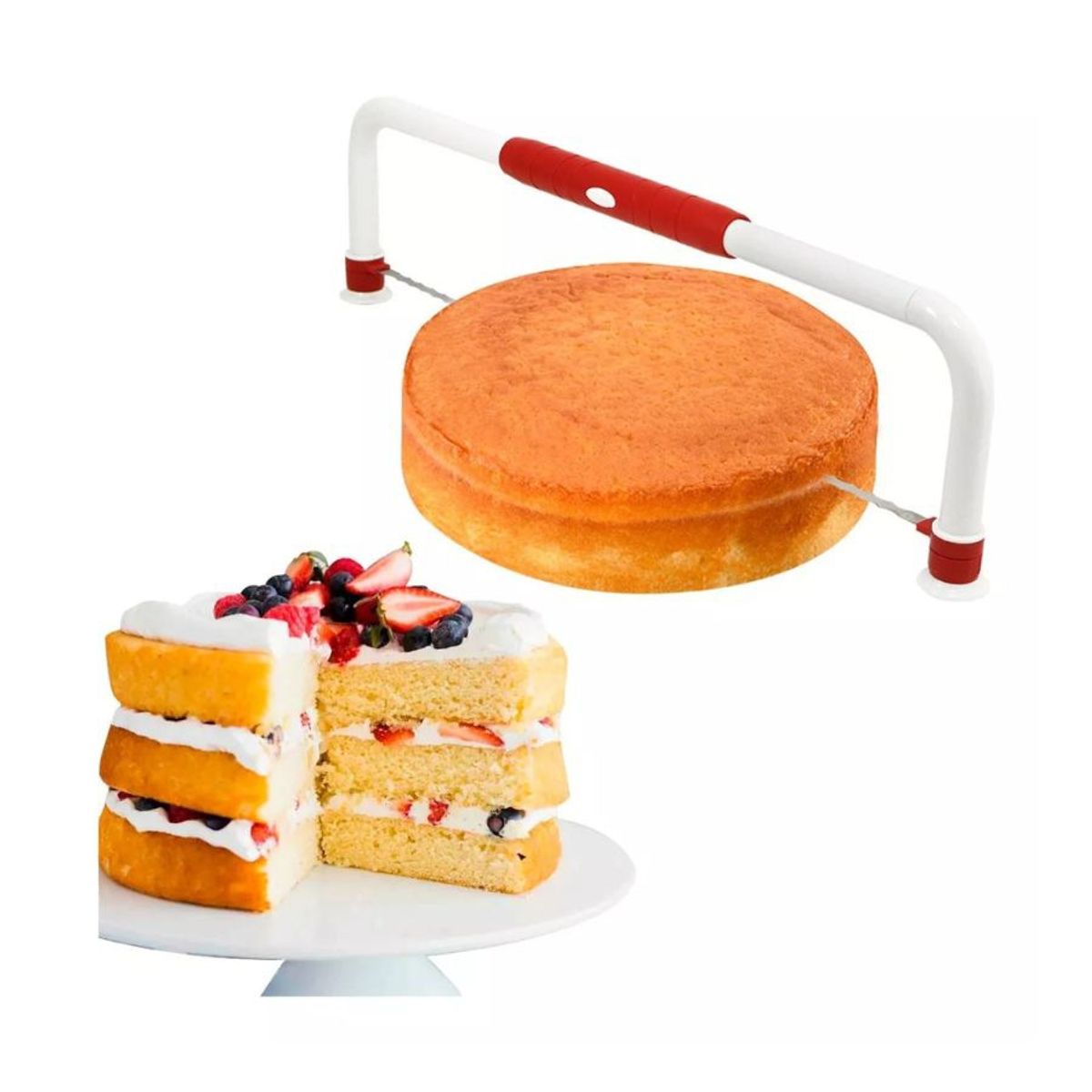 GENERICO - Cortador Nivelador Para Pastel Tortas Rebanador Cocina