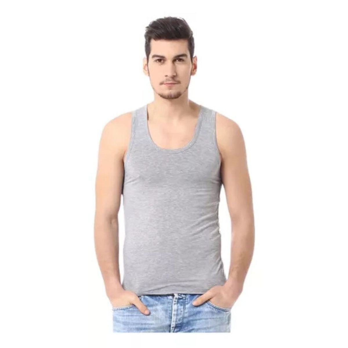 LOOK SHOP - Pack 3 Camisetas Sin Manga Algodón Adulto 045