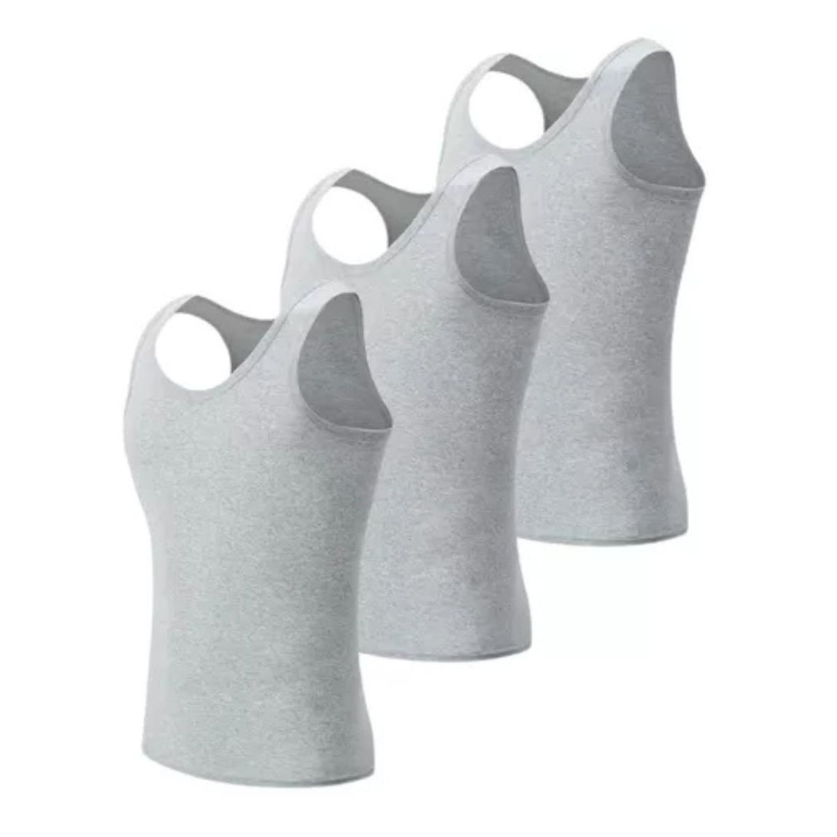 LOOK SHOP - Pack 3 Camisetas Sin Manga Algodón Adulto 045