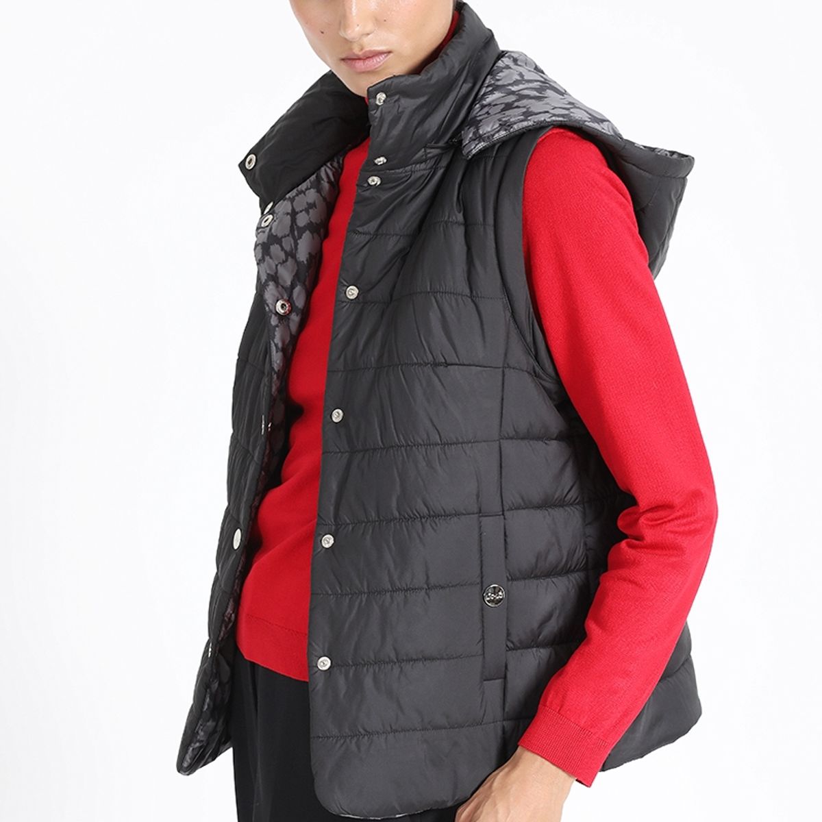 LIOLA - Parka Con Capucha Desmontable, Negro Liola