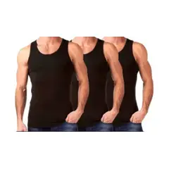 LOOK SHOP - Pack 3 Camisetas Sin Manga Algodón Adulto 045