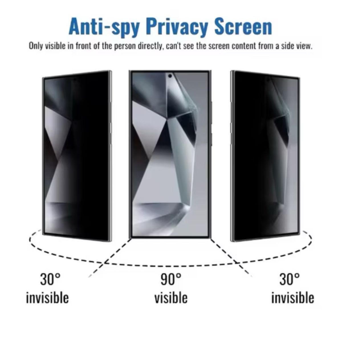 GENERICO - Lámina De Vidrio Anti Espia Para Samsung S24 Ultra