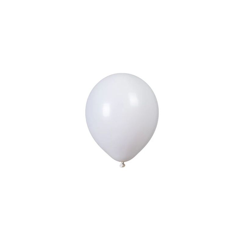 GENERICO - Globos De Látex Color Blanco Mate 50pcs 23cm