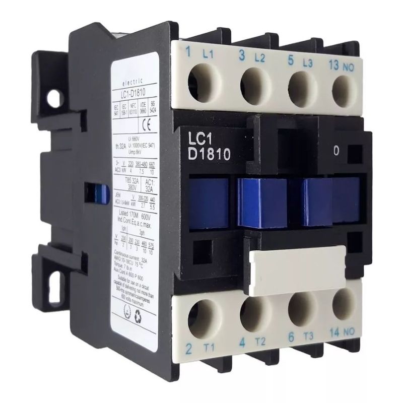KUANGYE - Contactor 18a Trifásico Bobina 220v 1na Lc1d18 En Chile