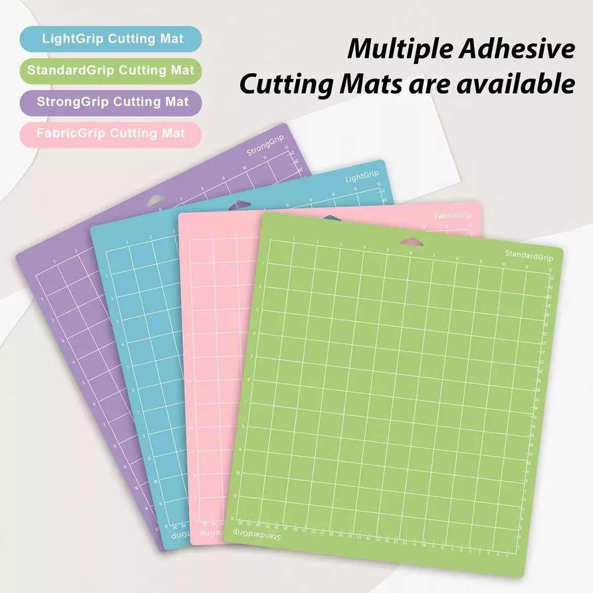 KUANGYE - Pack 4 Tapetes De Corte Para Cameo 4 Y Cricut 30cm X 30cm