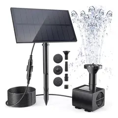 KUANGYE - Bomba De Fuente 14w Panel Con Energía Solar Agua Sumergible