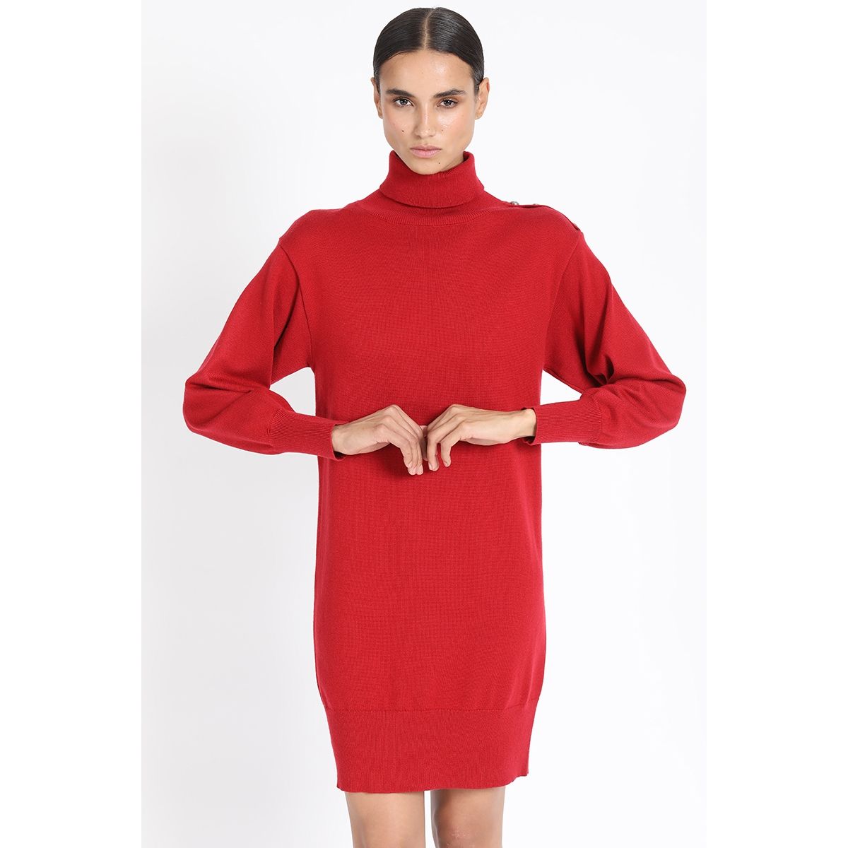 LIOLA - Vestido Tejido Punto, Rojo Liola