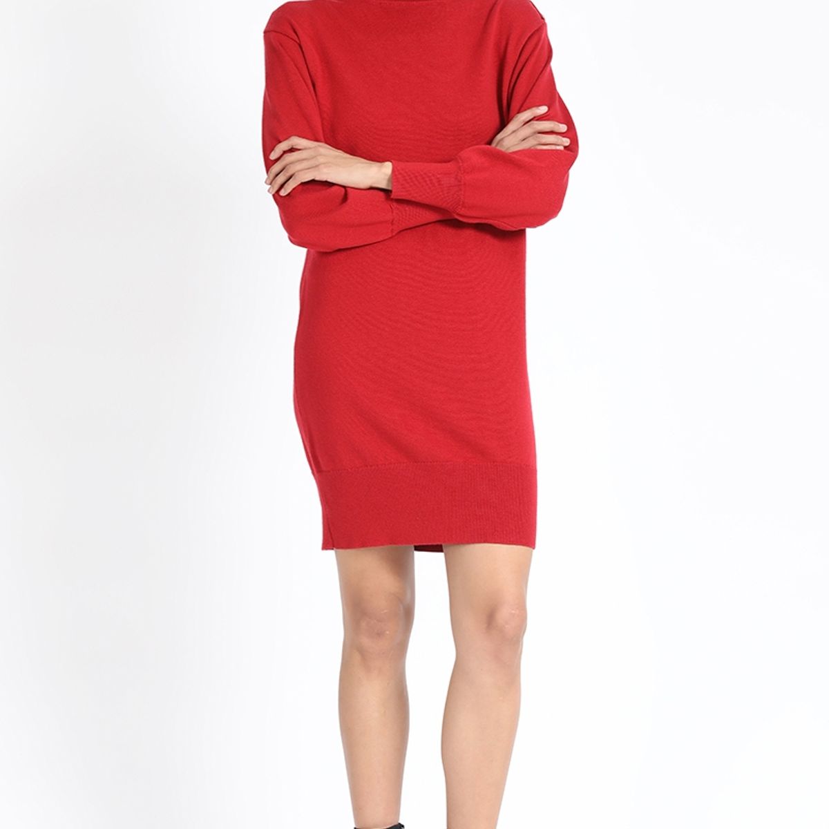 LIOLA - Vestido Tejido Punto, Rojo Liola