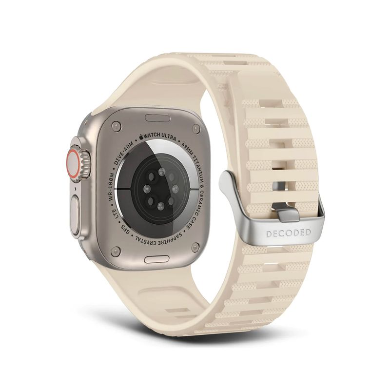 DECODED - Banda para Apple Watch 49mm de Silicona UT Decoded Blanca