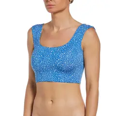 NIKE SWIM - Crop Top Reversible NESSC318 Azulino - Azul