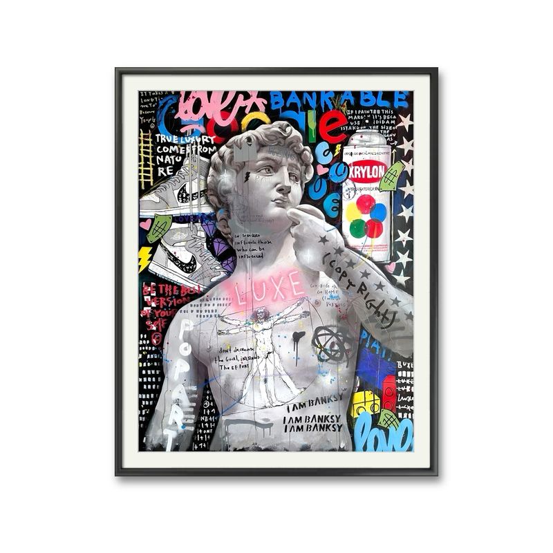 GENERICO - CUADRO DECORATIVO DAVID DE MIGUEL ANGEL POP ART