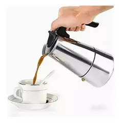 GENERICO - Cafetera Italiana 6 Tazas Inoxidable Espresso Maker Manual