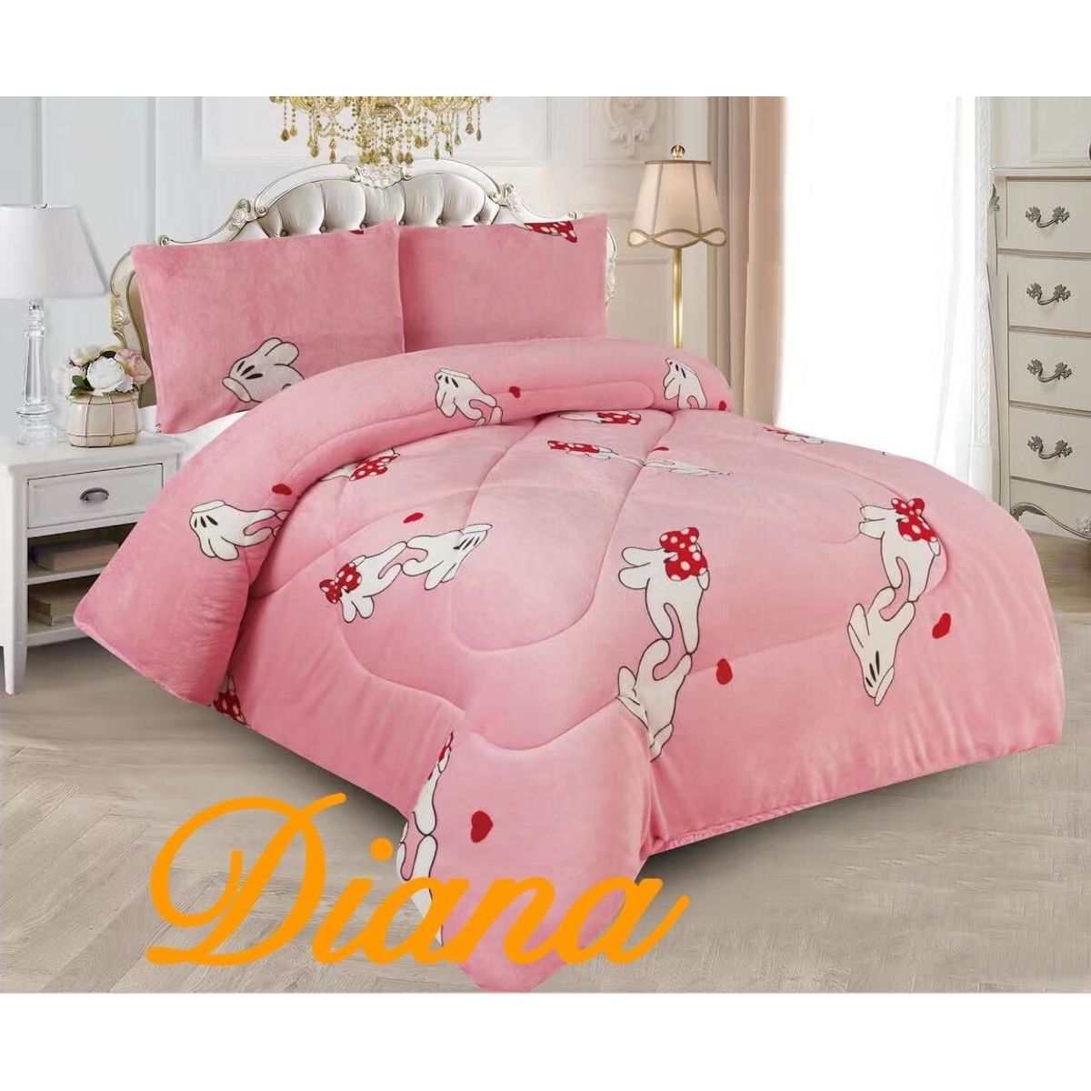 GENERICO - COBERTORE INFANTIL CON CHIPORRO 1.5 PLAZA  diana