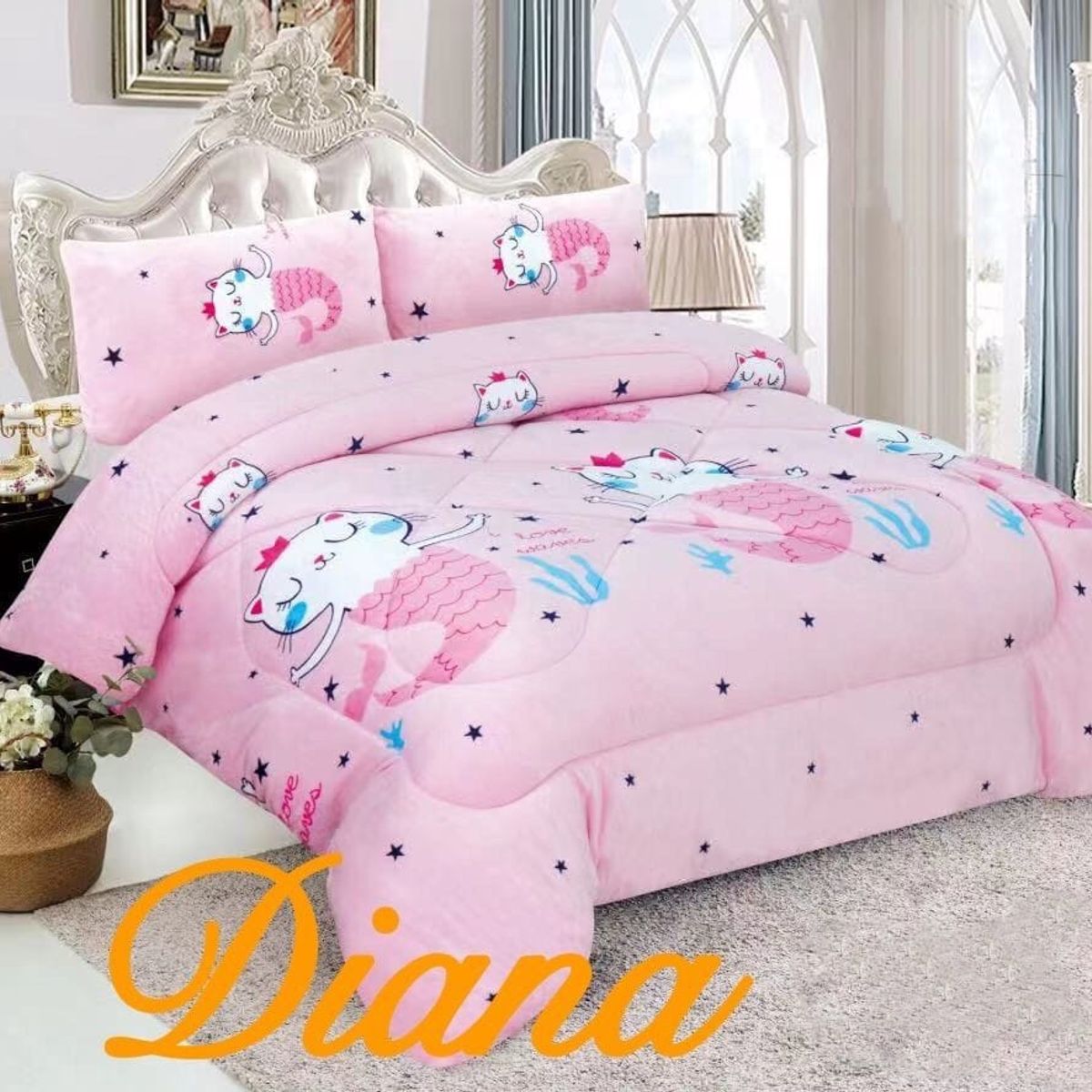 GENERICO - COBERTORE INFANTIL CON CHIPORRO 1.5 PLAZA GATICO  diana