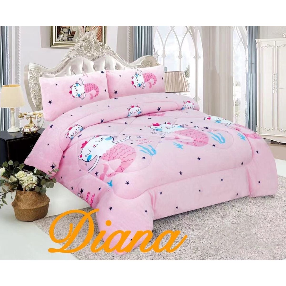 GENERICO - COBERTORE INFANTIL CON CHIPORRO 1.5 PLAZA GATICO  diana