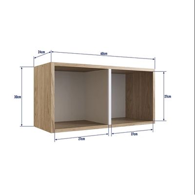 Imagen 2 del producto Repisa Honey Doble Cafe Blanco