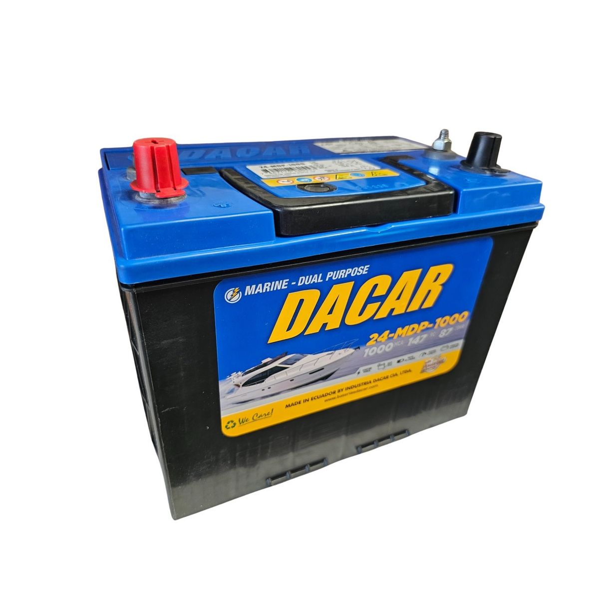 BATERIAS DACAR - Batería Dacar 12v 87a 24-mdp-1000 Marina Ciclo Profundo