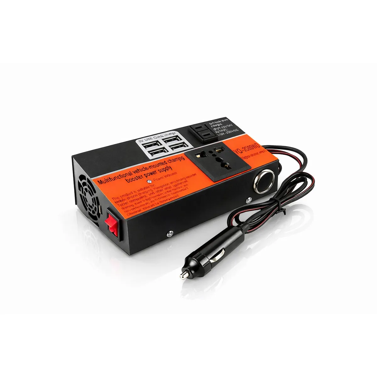 GENERICO - Inversor De Voltaje Auto Convertidor Corriente 12v 220v 15k