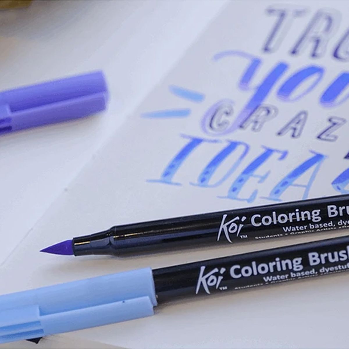 SAKURA - Set Plumones Acuarelables Sakura Koi Brush 6 Colores Flores