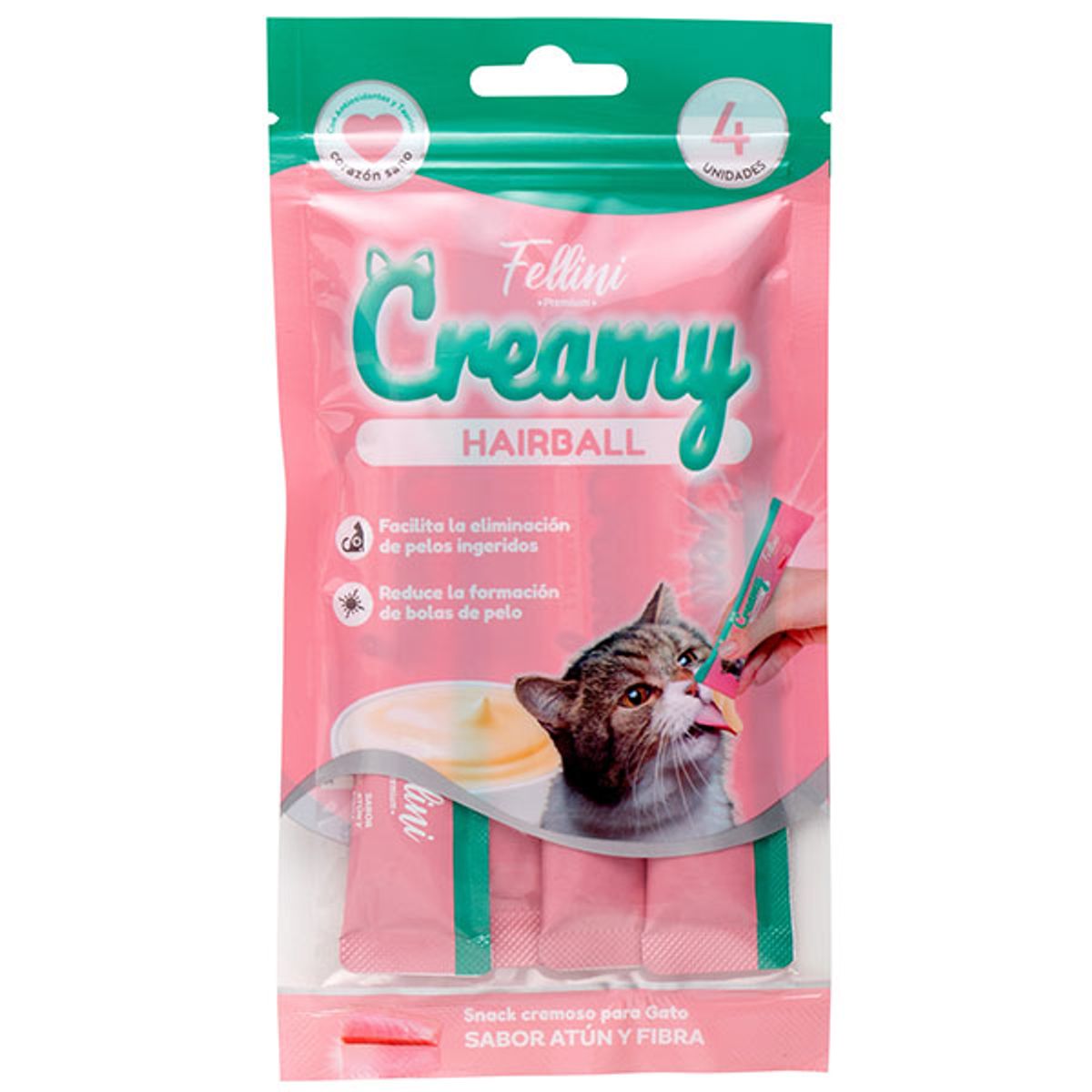 TRAPER - Fellini Creamy Hairball Atun 4 tubos