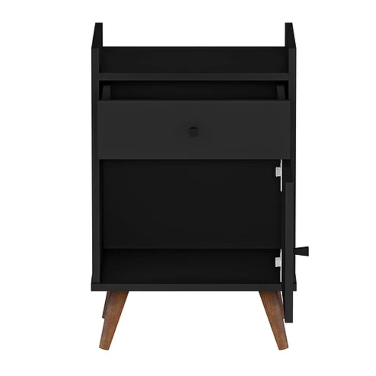 KIDSCOOL - Velador Con Puerta Be Negro