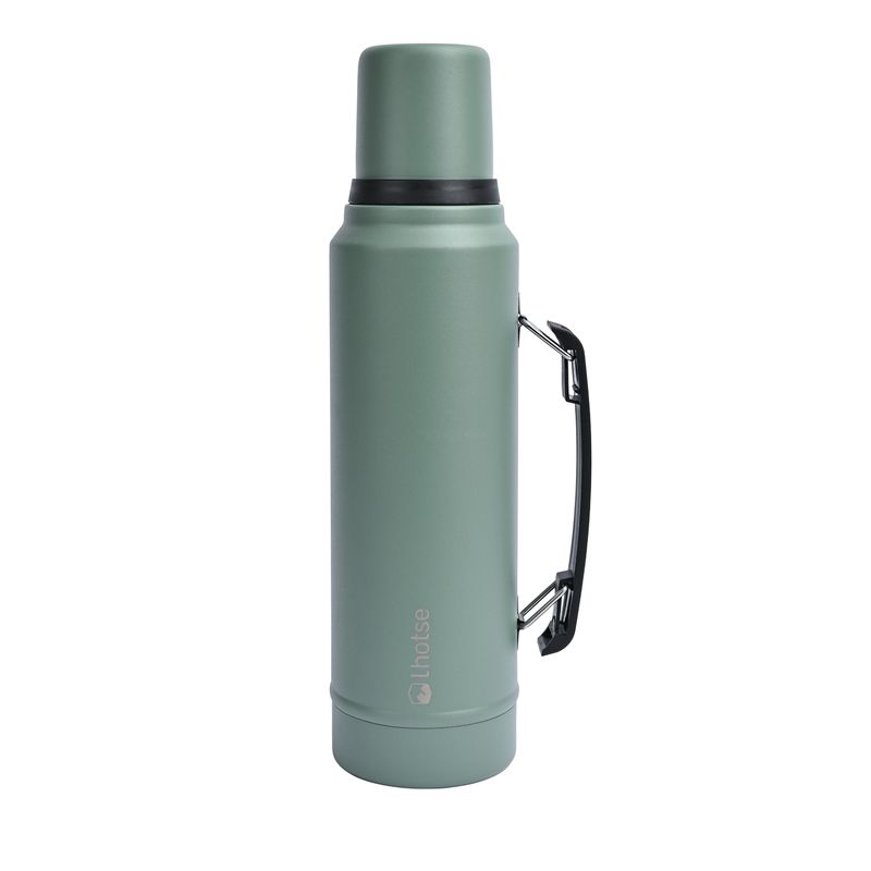 LHOTSE - Termo Liquido Acero Inoxidable Classic 1,3 lts Lhotse White - Verde