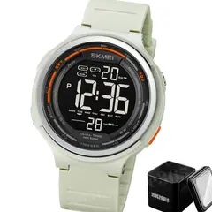 SKMEI - Reloj Deportivo Luz Alarma Cronometro Resistente Agua