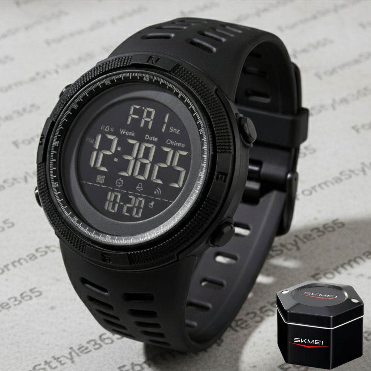 SKMEI - Reloj SKMEI Deportivo Digital Luz Alarma Cronometro Resistente Agua