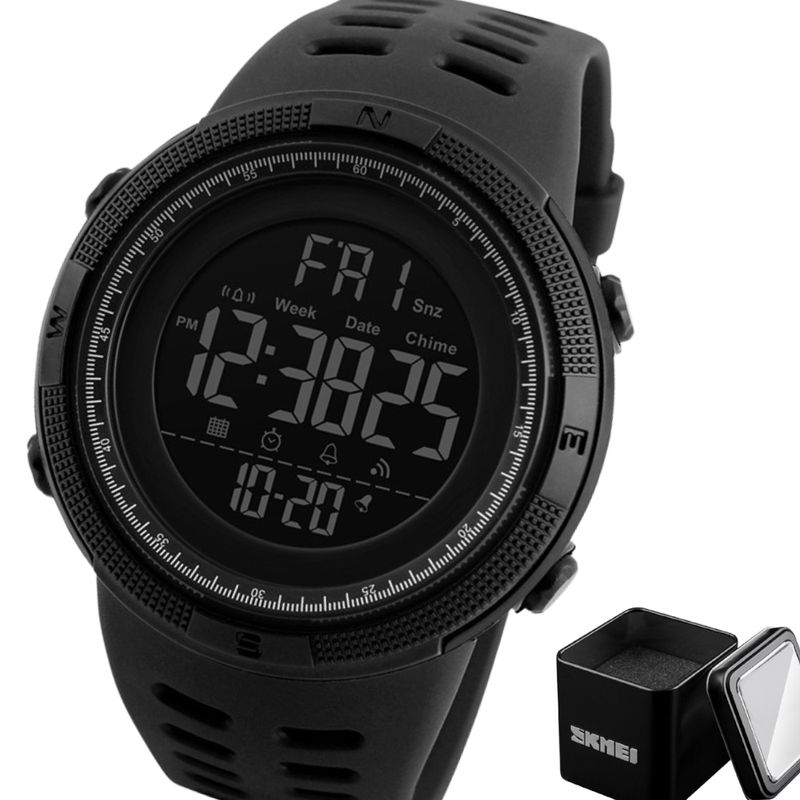 SKMEI - Reloj SKMEI 1251 Deportivo Luz Alarma Cronometro Resistente Agua