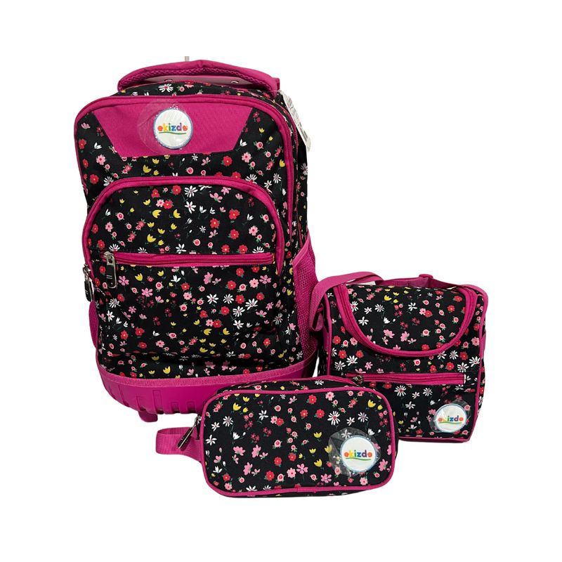 GENERICO - Pack Mochila Trolley  Lonchera  Estuche  Niños Ekizde