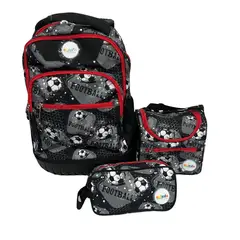 GENERICO - Pack Mochila Trolley Lonchera Estuche Niños Ekizde