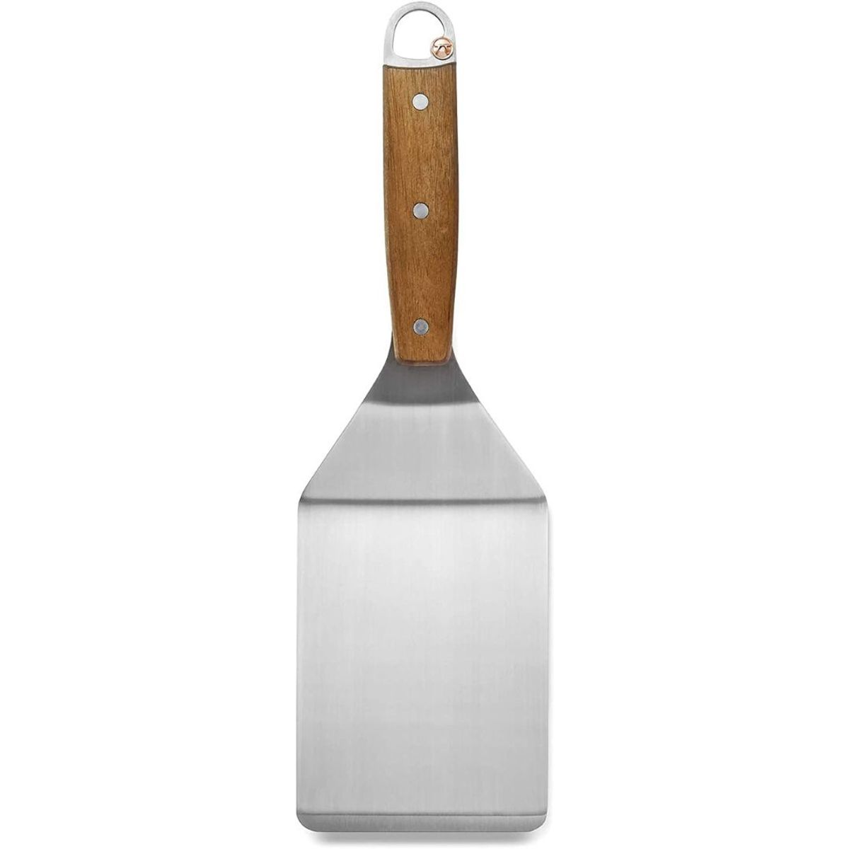 OUTSET - Espátula Extra Grande Acero Inoxidable con Mango de Madera