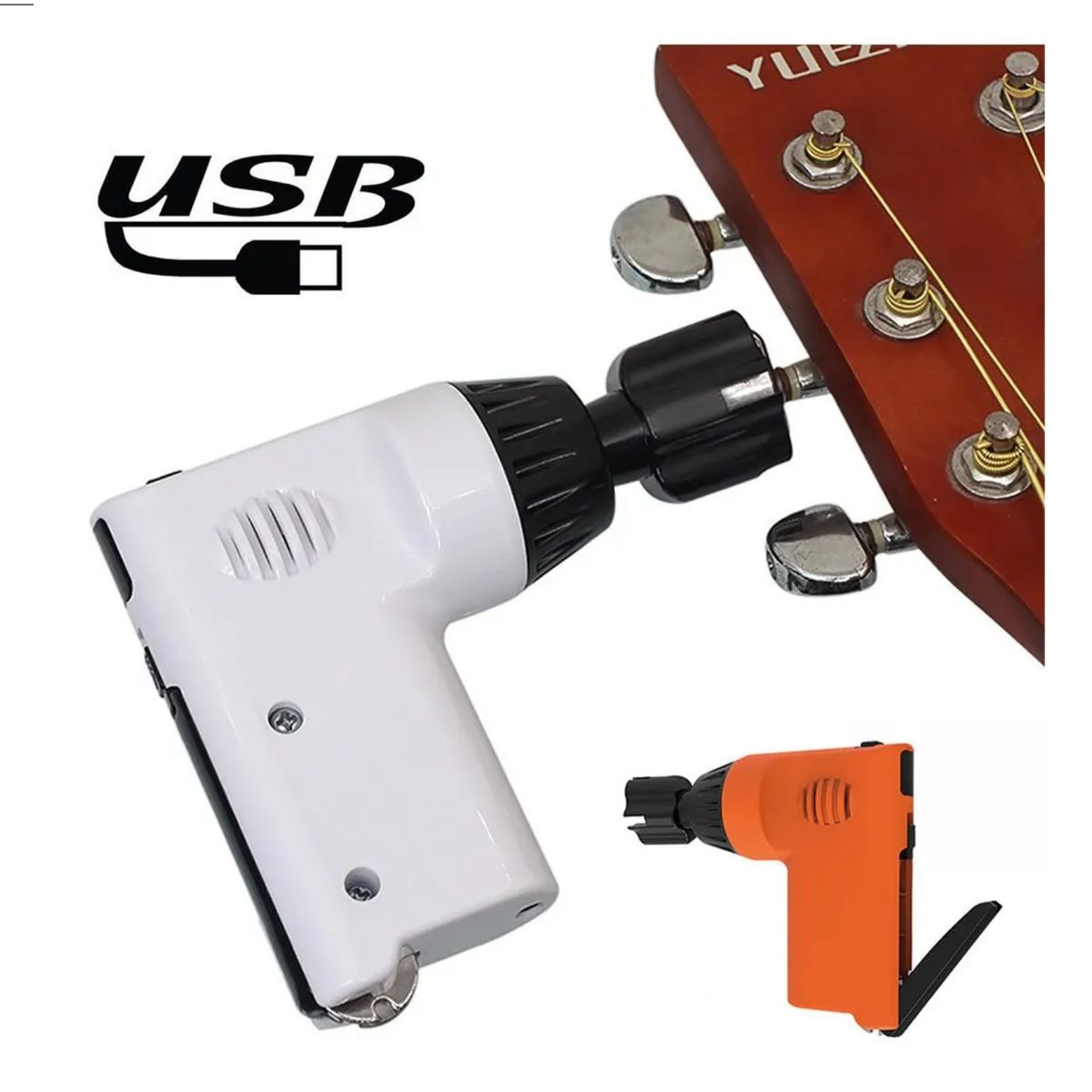 GENERICO - Enrollador Automático De Cuerdas De Guitarra, Con Cortador