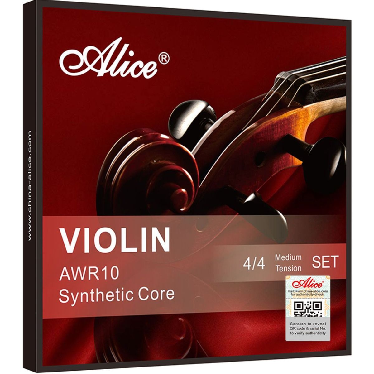 ALICE - Set De Cuerdas Alice Para Violín Synthetic Core