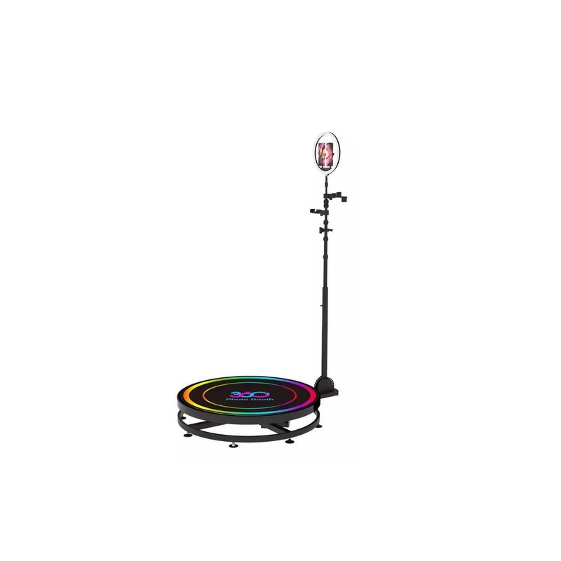 GENERICO - Plataforma Giratoria 360 Luz Photobooth Camara Video 88cm