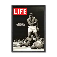 GENERICO - CUADRO DECORATIVO PORTADA ICONICA REVISTA LIFE MOHAMED ALI