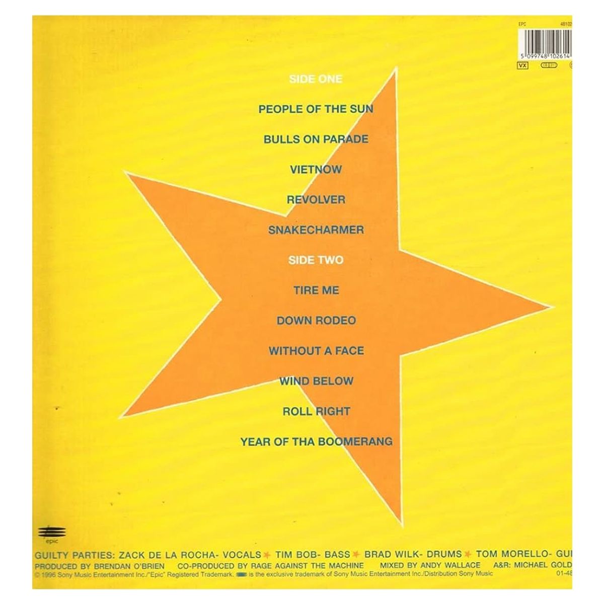 GENERICO - Rage Against The Machine - Evil Empire - Vinilo