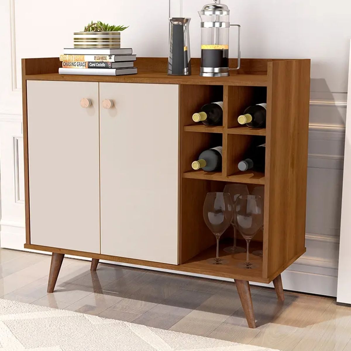 BE DESIGN - ARRIMO BAR 2 PUERTAS BE CARAMELO PERLA