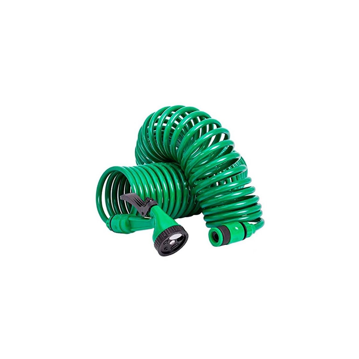 GENERICO - Manguera 15 Mts Espiral Expandible Casa Jardin Verde