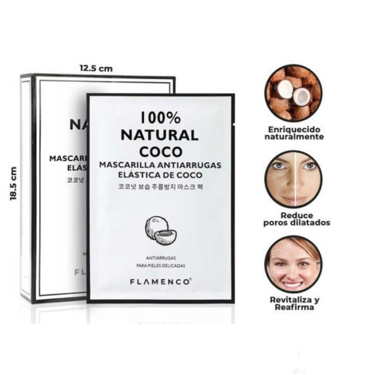 FLAMENCO - Mascarilla Facial Hidratante De Coco