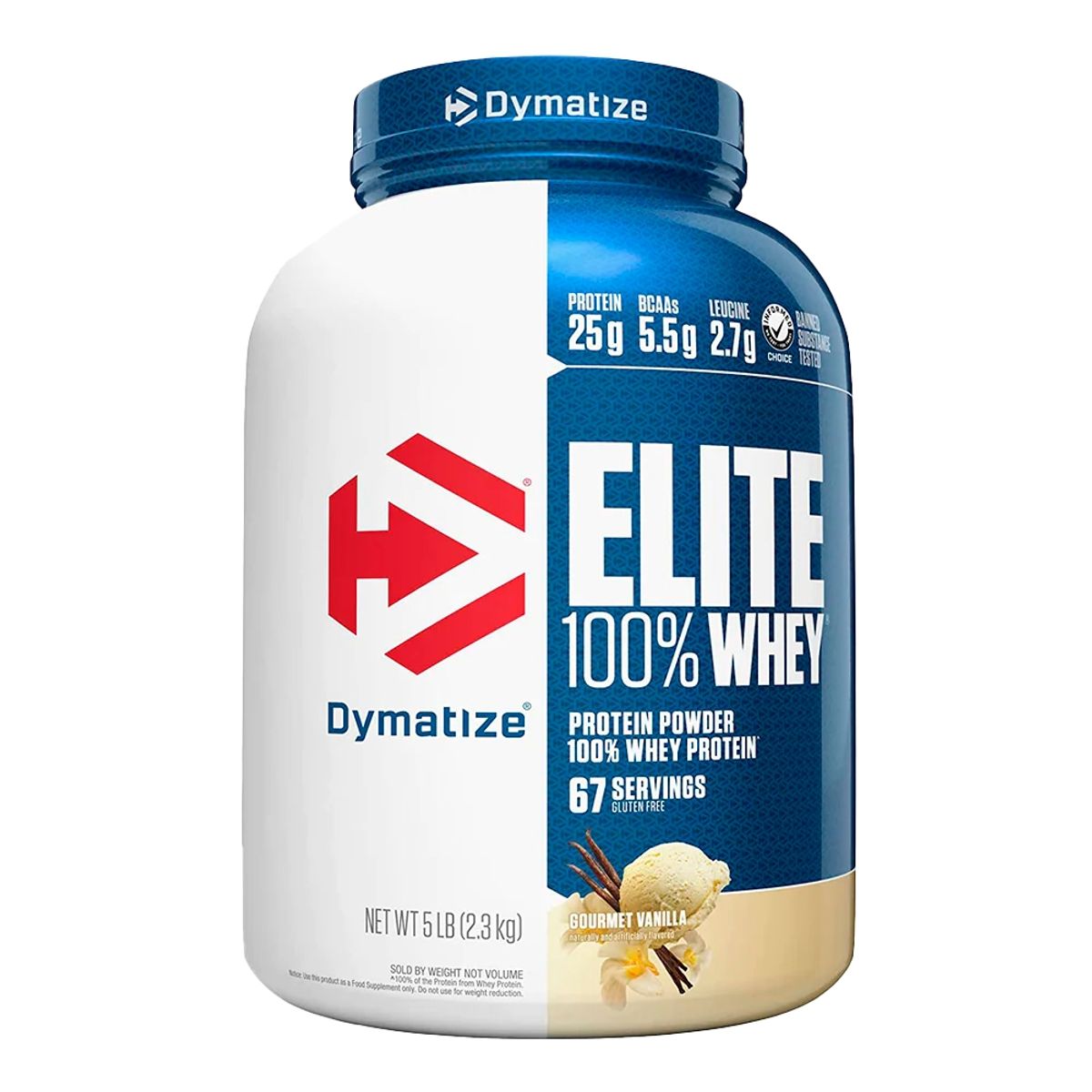 DYMATIZE - Elite 100 Whey Protein Dymatize 5Lb Vainilla.