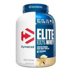 DYMATIZE - Elite 100 Whey Protein 5Lb Vainilla.