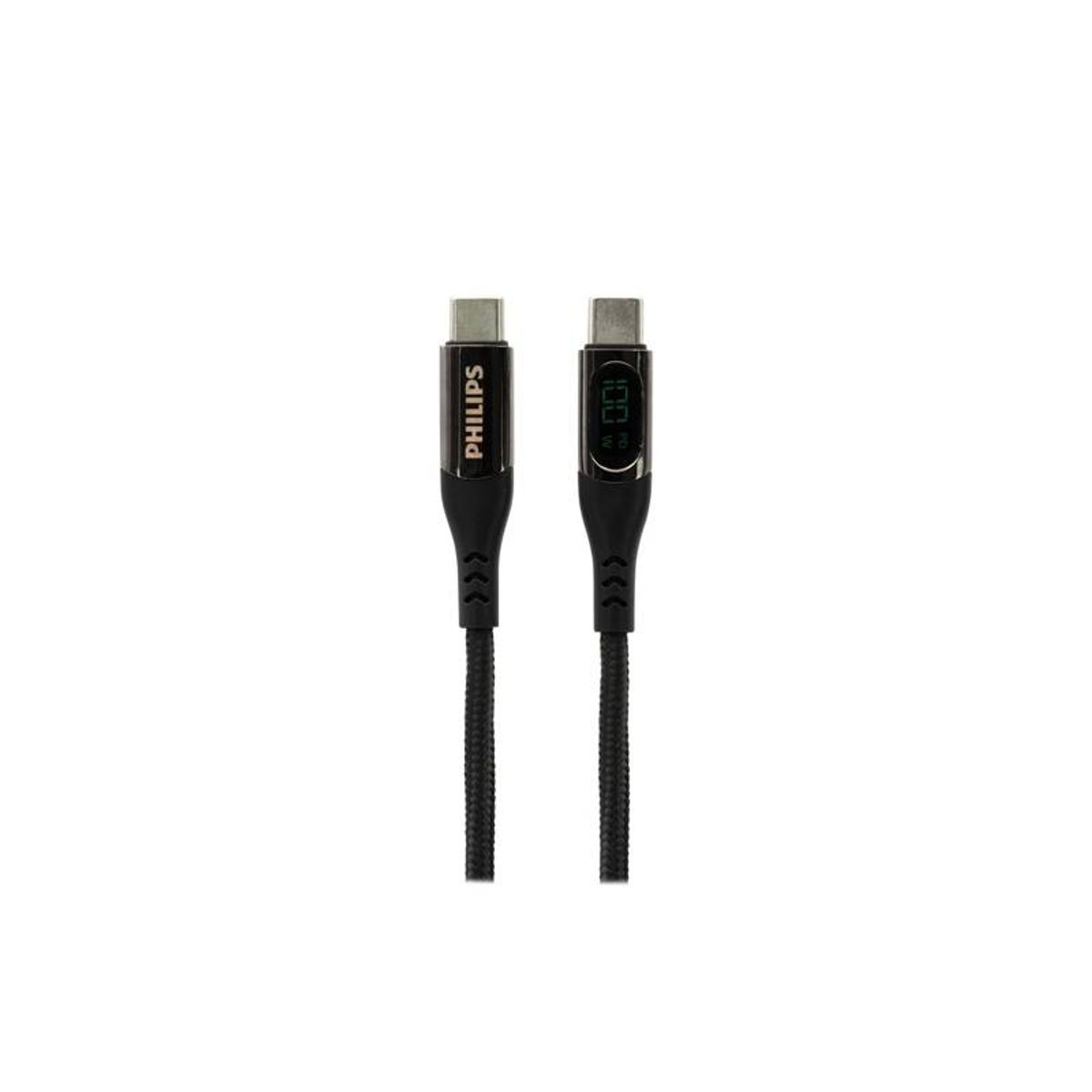 PHILIPS - Cable Usb C A Usb C Philips Pd3040 100w Con Pantalla Lcd