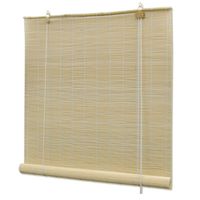 Cortina Persiana Roller Enrollable De Bambú 180x180CM BAMBU
