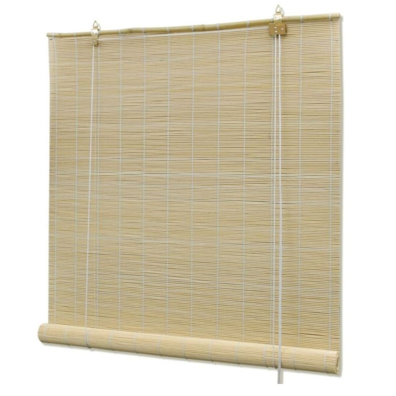 GENERICO - Cortina Persiana Roller Enrollable De Bambú 180x180CM BAMBU