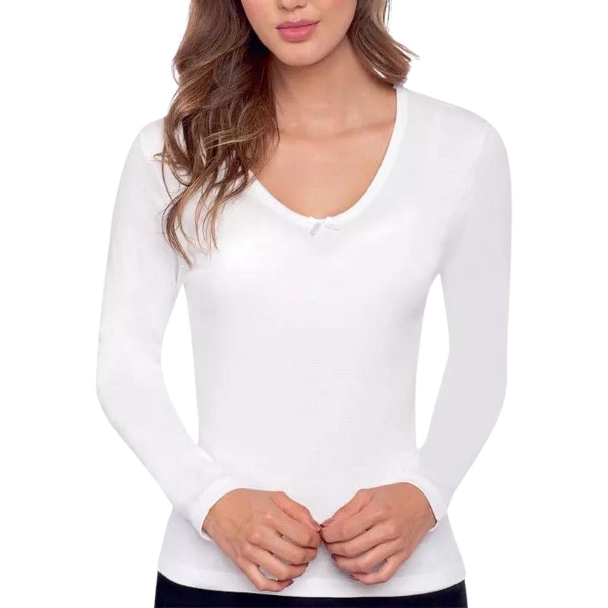 LOOK SHOP - Camiseta Mujer, Juvenil, Niña, Manga Larga. Algodón 114