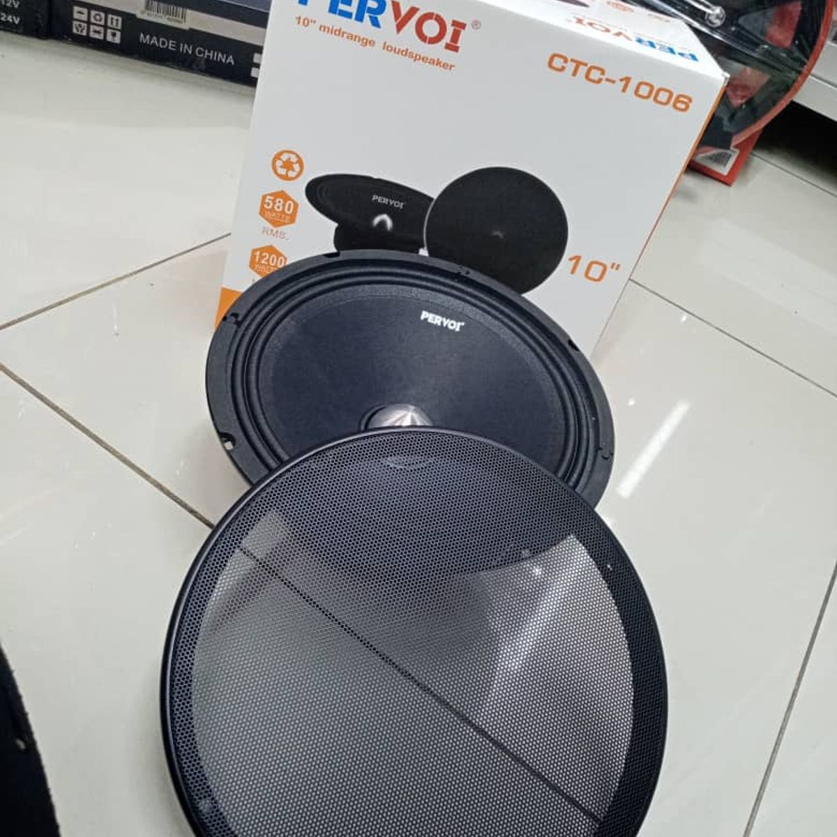 GENERICO - Parlante auto Medio 10 pulgadas 25cm 1200 watts max. 4 ohms